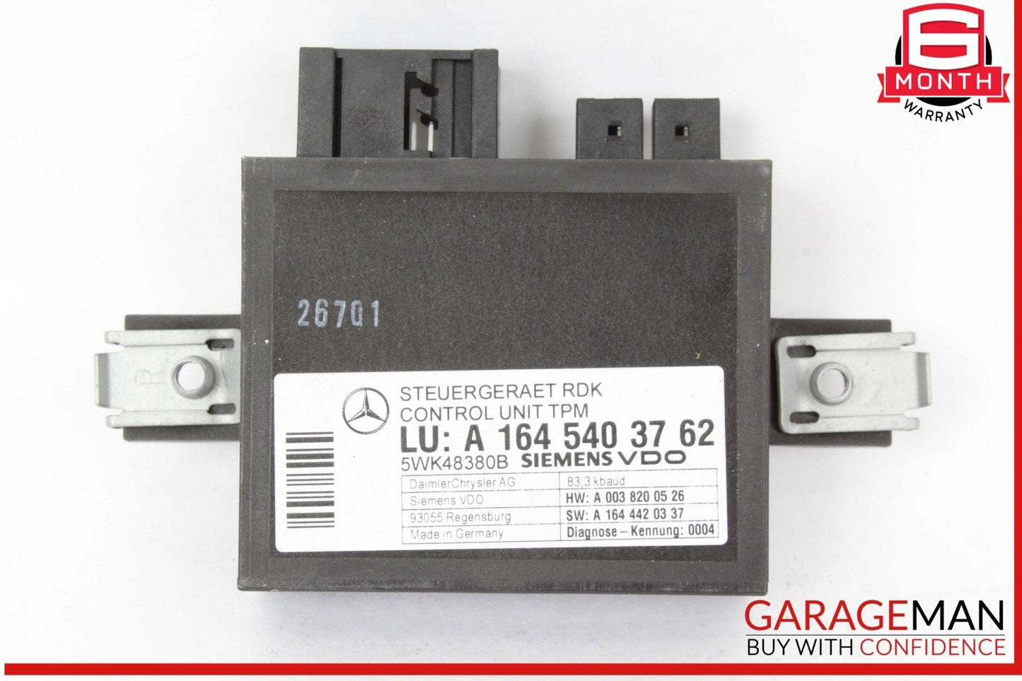 06-13 Mercedes W211 E350 GL450 R350 TPMS Tire Pressure Control 1645403762 OEM