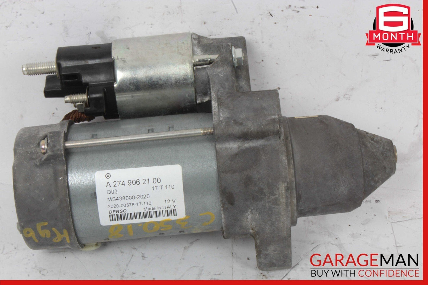 15-18 Mercedes W205 C350e C300 2.0L DENSO Engine Starter Motor 2749062100 OEM