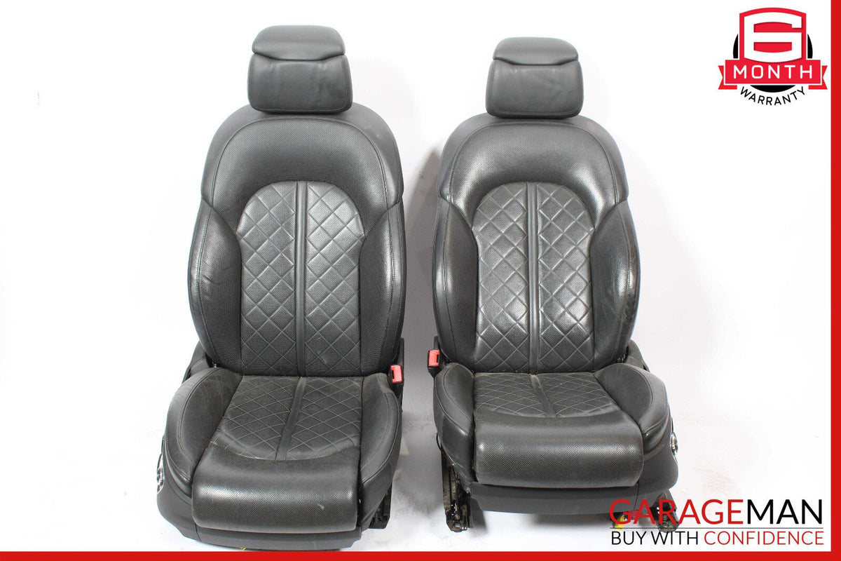 11-17 Audi A8 Front Complete Seat Cushion Cover Assy Set OEM