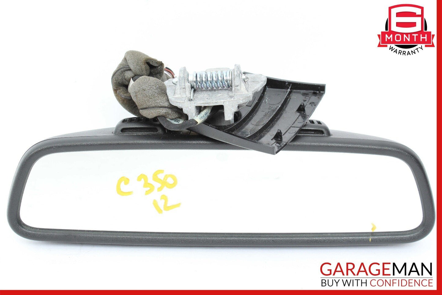 08-14 Mercedes W204 C350 C300 C250 Interior Rear View Mirror Black OEM