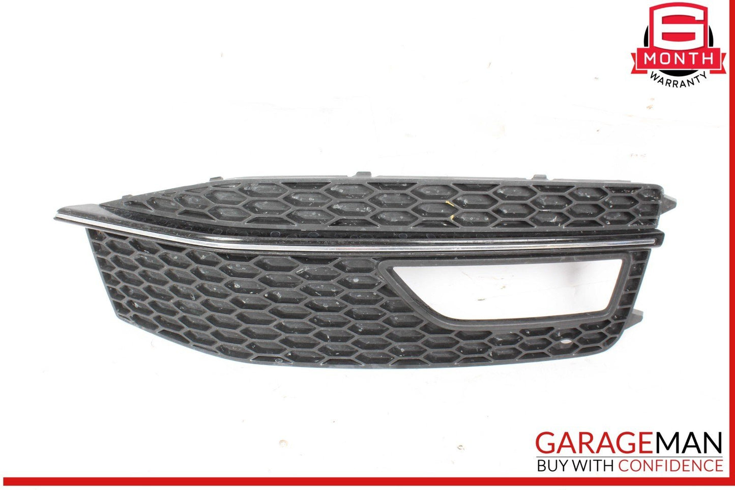 13-16 Audi A4 Front Right Passenger Side Bumper Fog Light Grille Trim Bezel OEM