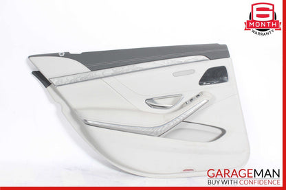 14-17 Mercedes W222 S550 S500 Rear Left Side Interior Door Panel Cover Gray