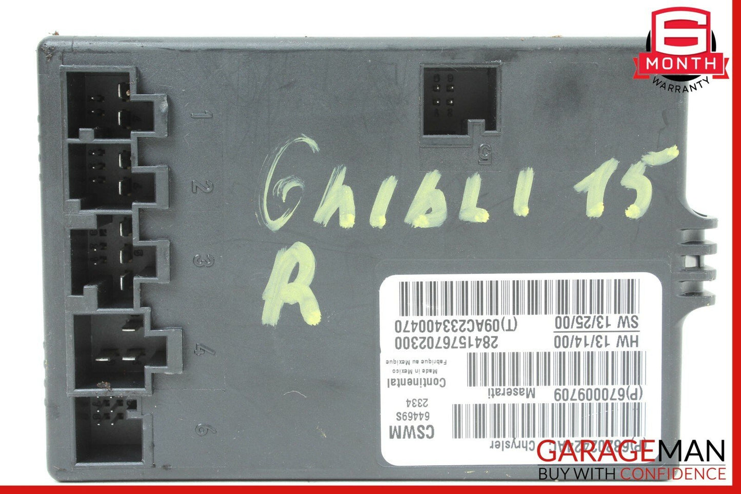 14-17 Maserati Ghibli Seat Heater Fan HVAC Control Module 670009709 OEM