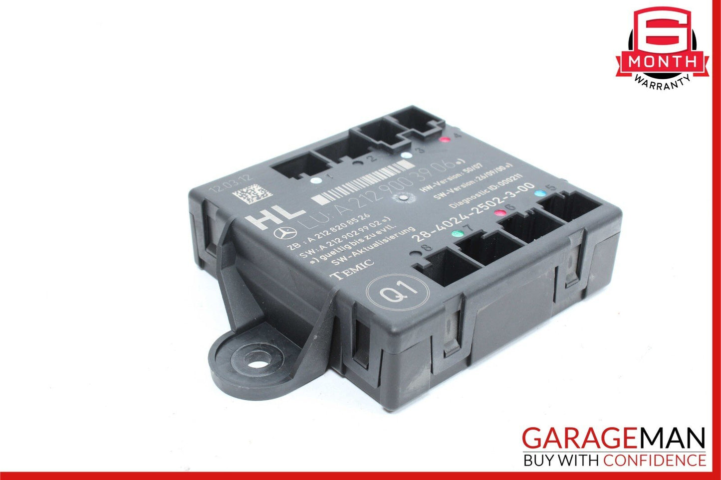 08-18 Mercedes W204 C250 C63 AMG E350 Rear Left Side Door Control Module OEM