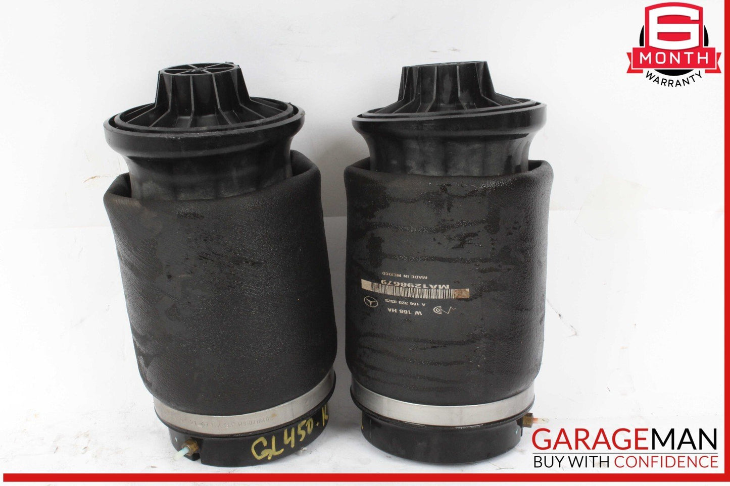 06-13 Mercedes X164 GL450 Rear Left & Right Side Air Bag Spring Shock Set Arnott