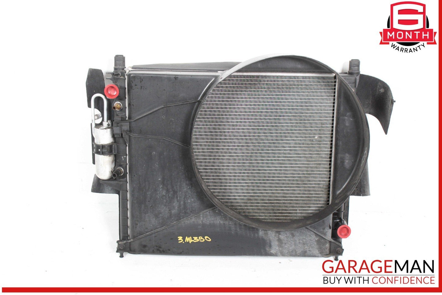 98-03 Mercedes W163 ML320 Engine Cooling Radiator AC A/C Condenser OEM