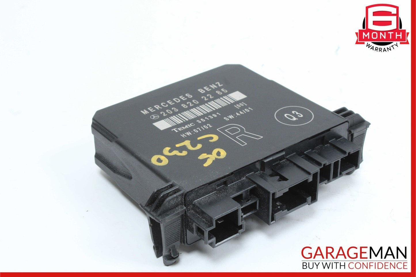 01-07 Mercedes W203 C230 Kompressor Rear Right Side Door Control Module OEM