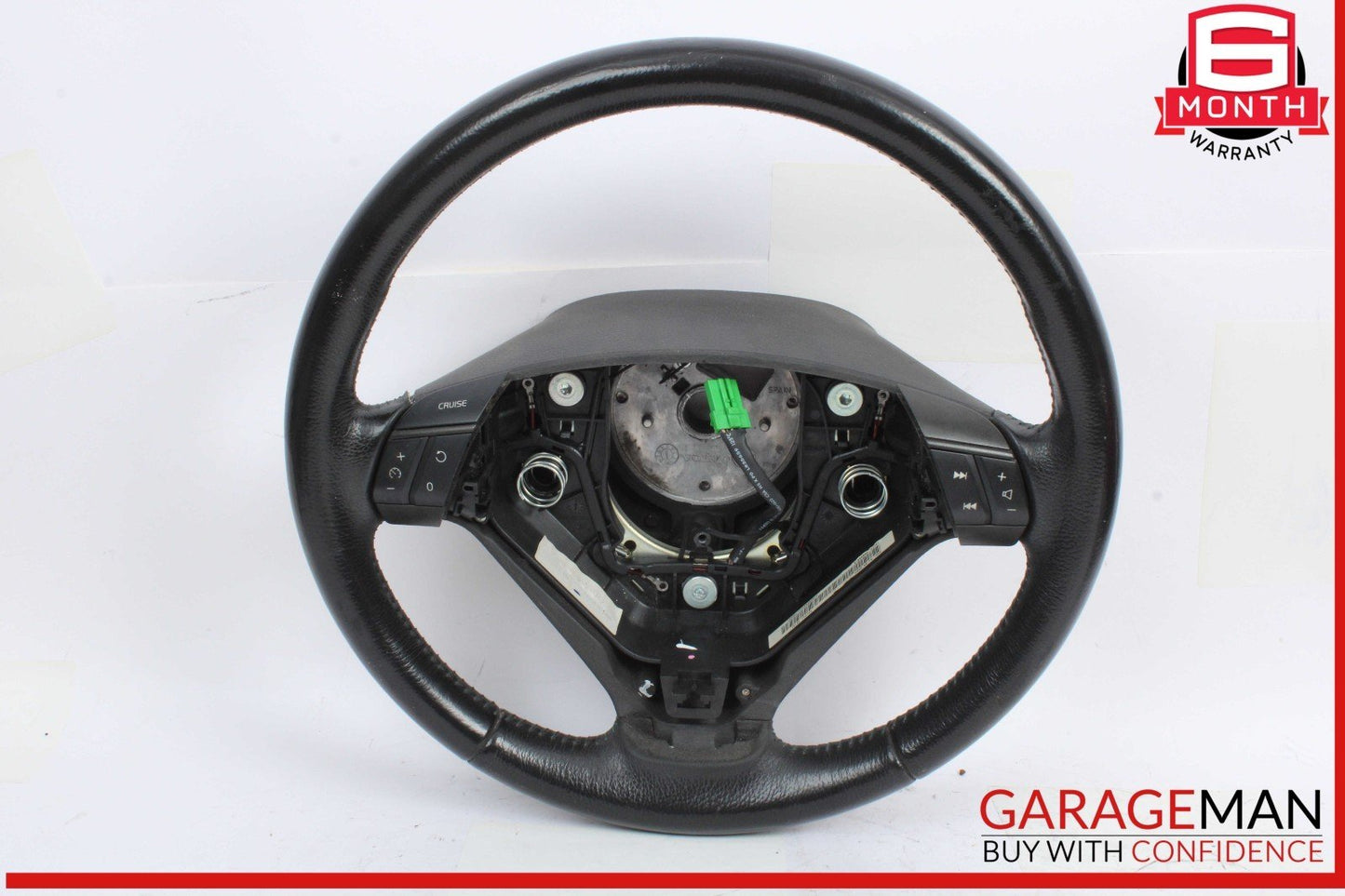 01-09 Volvo S60 Steering Wheel Assembly w/ Controls Black 30680819 OEM