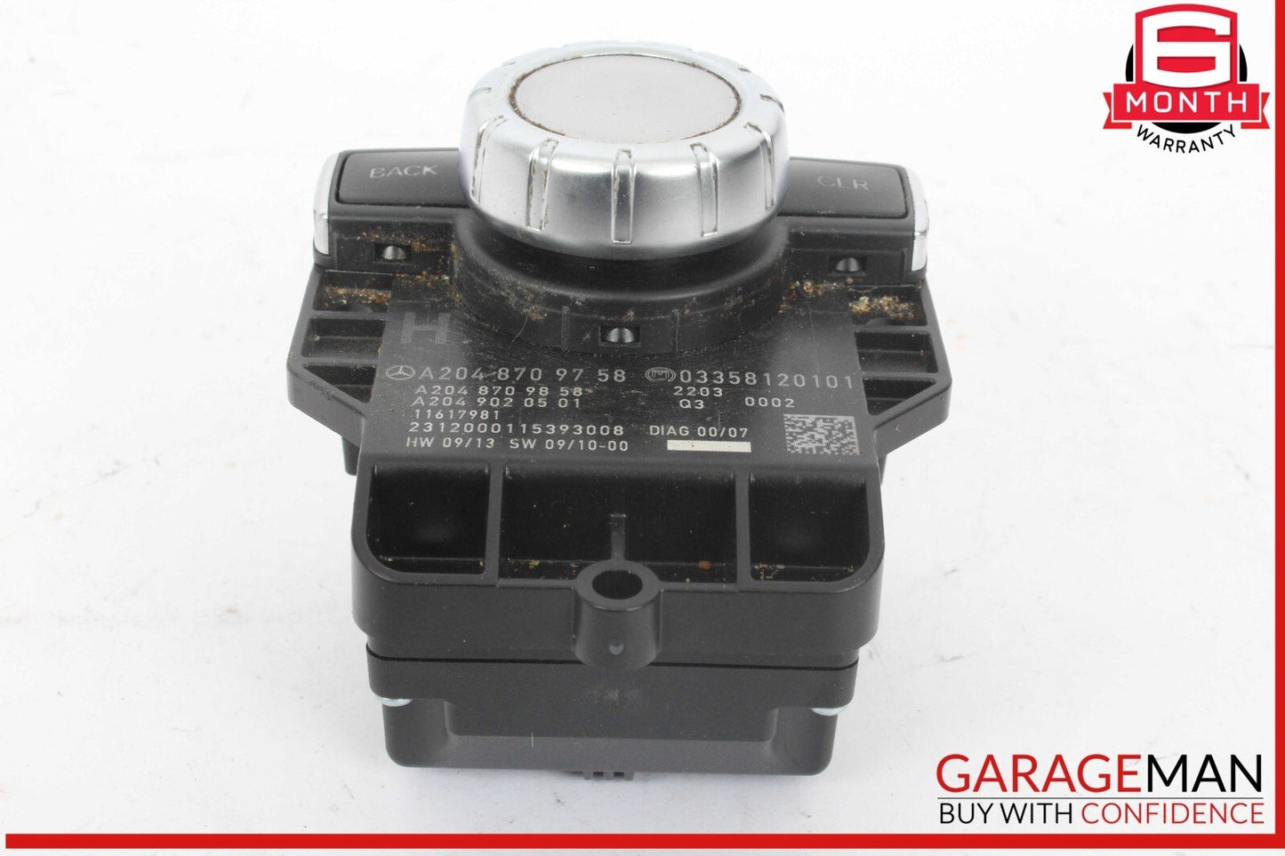 12-15 Mercedes W212 E350 C300 Console Head Unit Controller Knob Multi Switch OEM