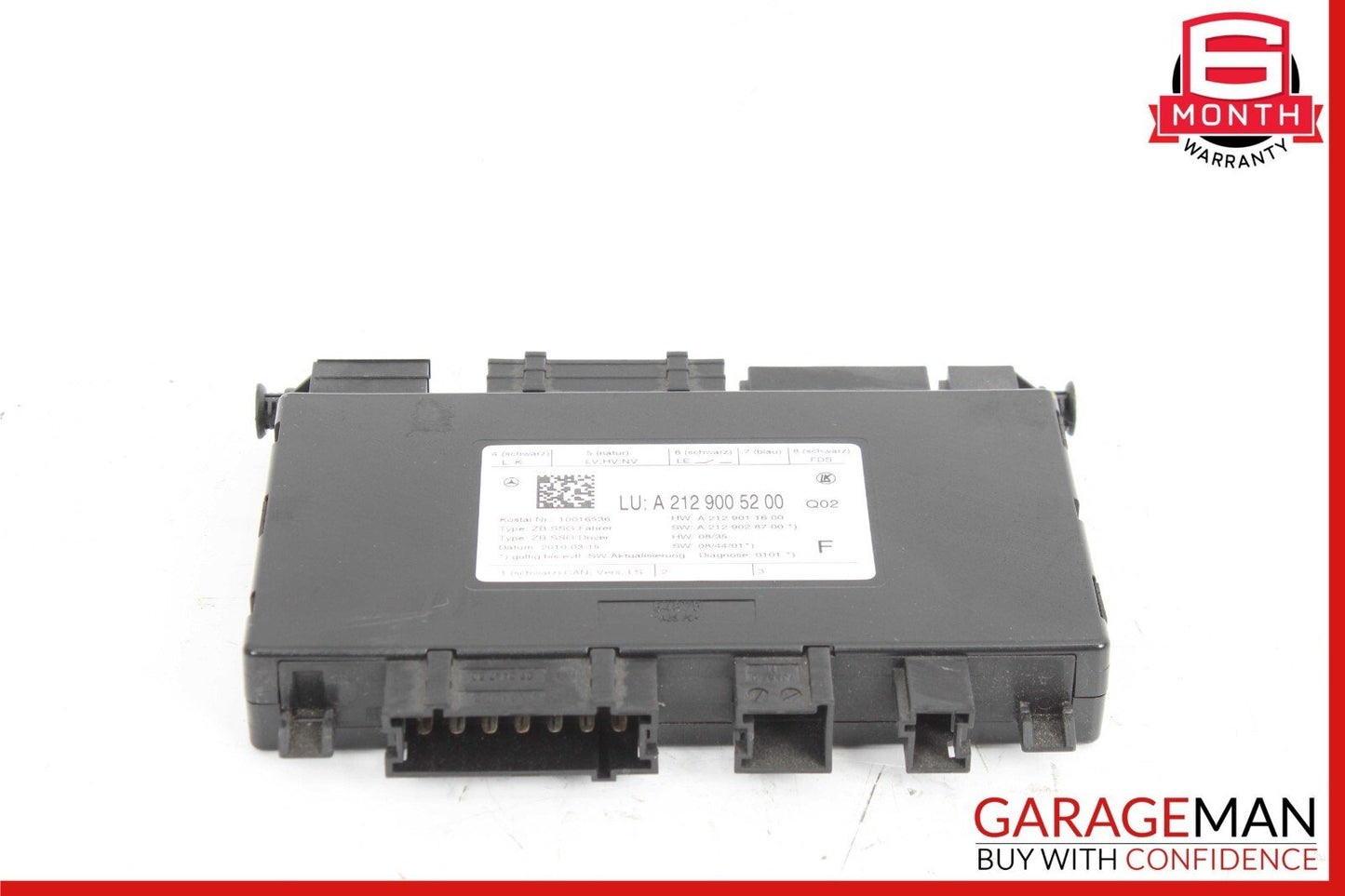 08-20 Mercedes W212 E350 C350 C250 SLK250 Front Left Side Seat Control Module