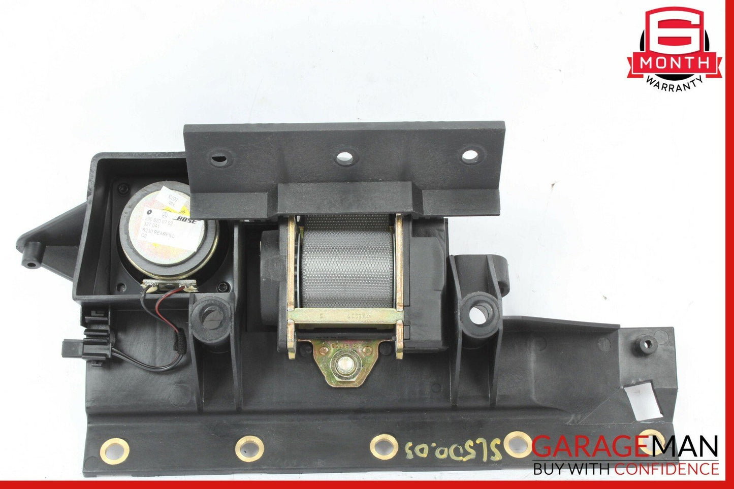 03-08 Mercedes R230 SL500 SL600 Rear Right Speaker Luggage Seatbelt Retractor
