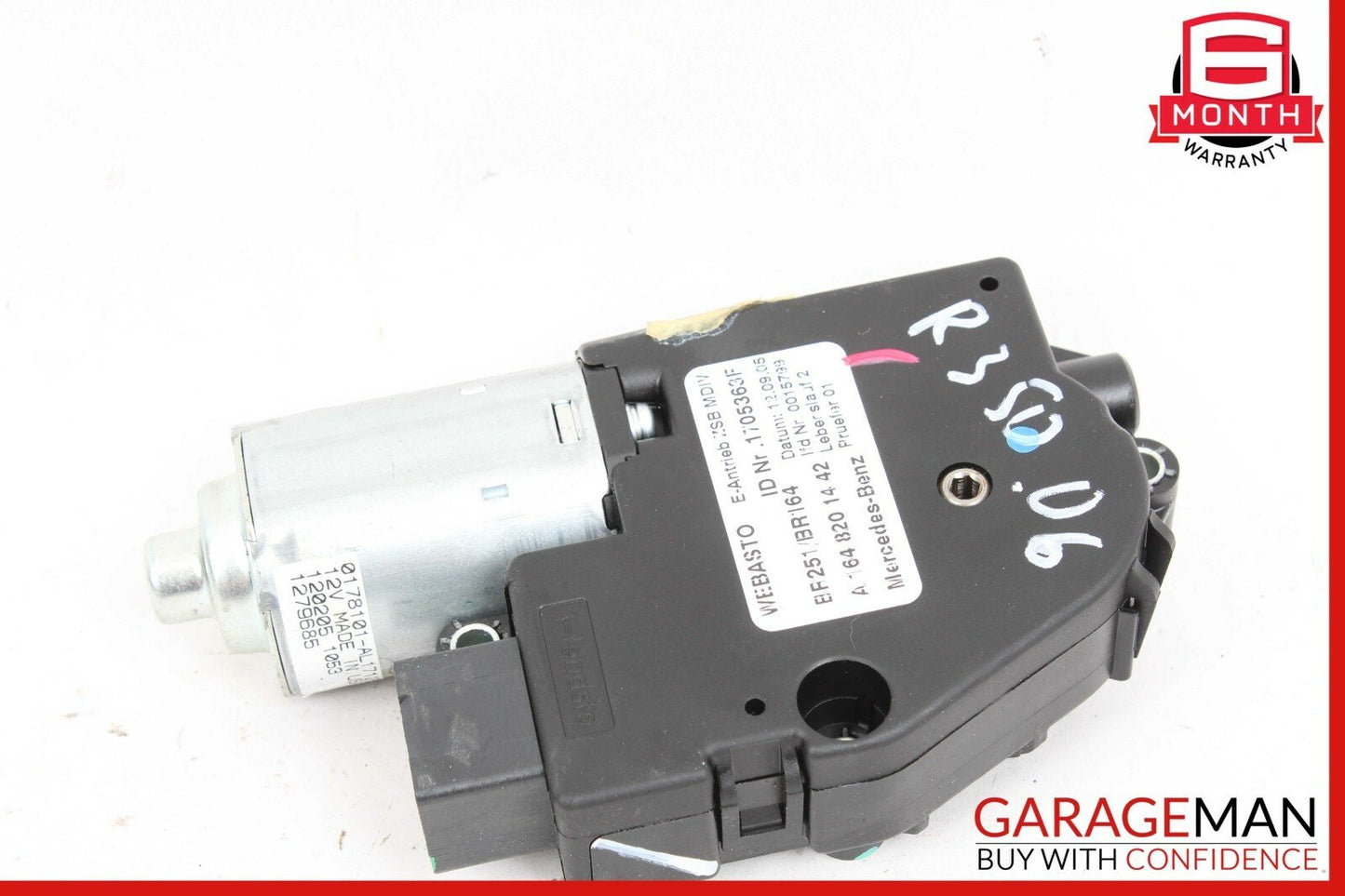 06-12 Mercedes W251 R350 Panoramic Sunroof Sun Roof Motor 1648201442 OEM