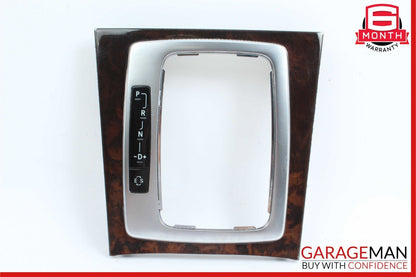 08-15 Mercedes W204 C300 Center Console Shifter Trim Cover Panel Bezel Wood OEM