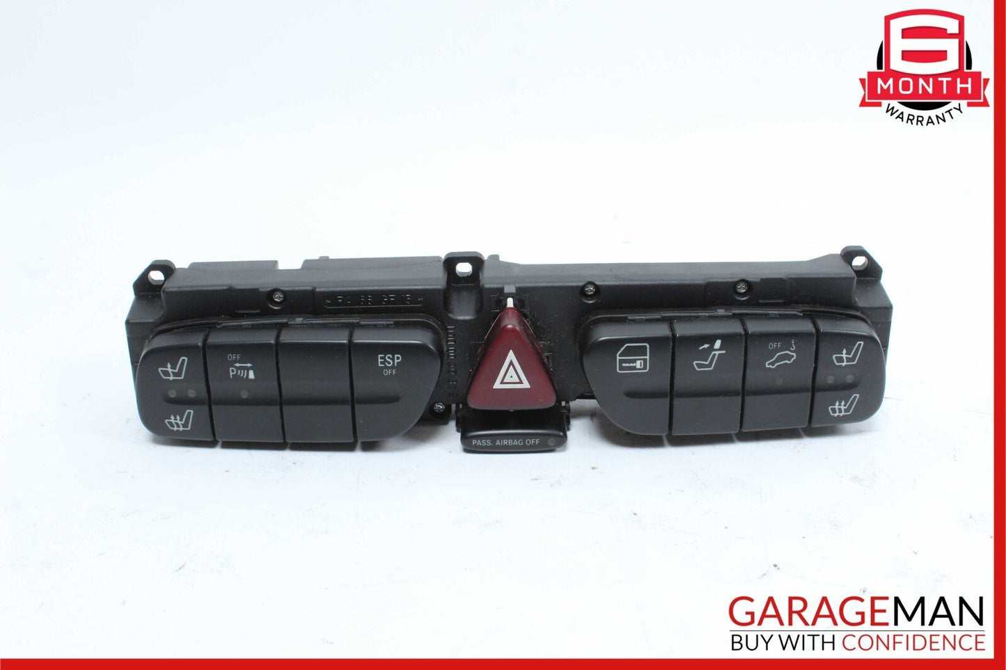 01-04 Mercedes W209 CLK500 C320 Dashboard Control Switch Panel 2038216979 OEM