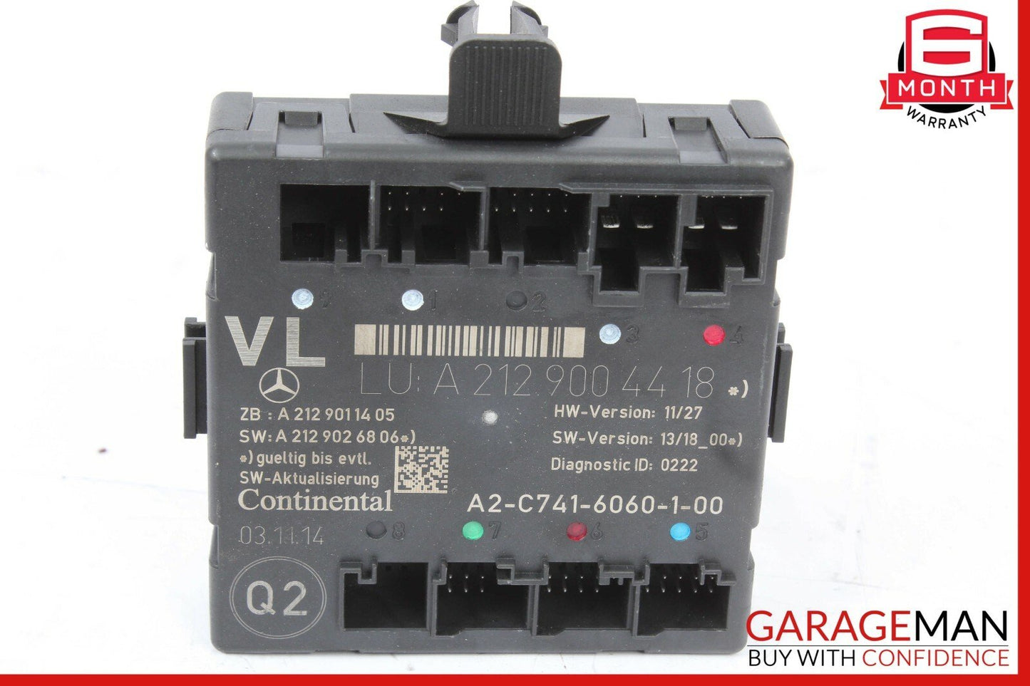 08-17 Mercedes C250 SLK250 Front Left Driver Side Door Control Module Unit