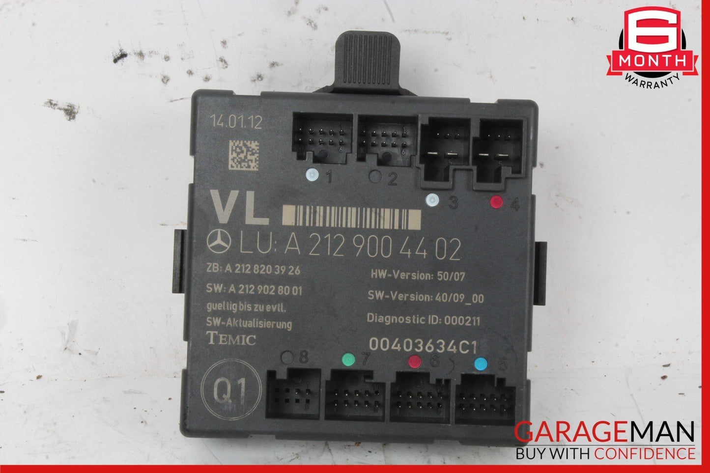 08-18 Mercedes W207 E350 E400 SLK350 Front Left Side Door Control Module OEM