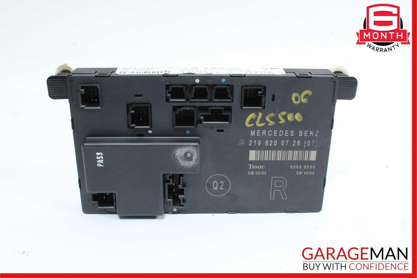 06-11 Mercedes W219 CLS550 Front Right Passenger Side Door Control Module Unit