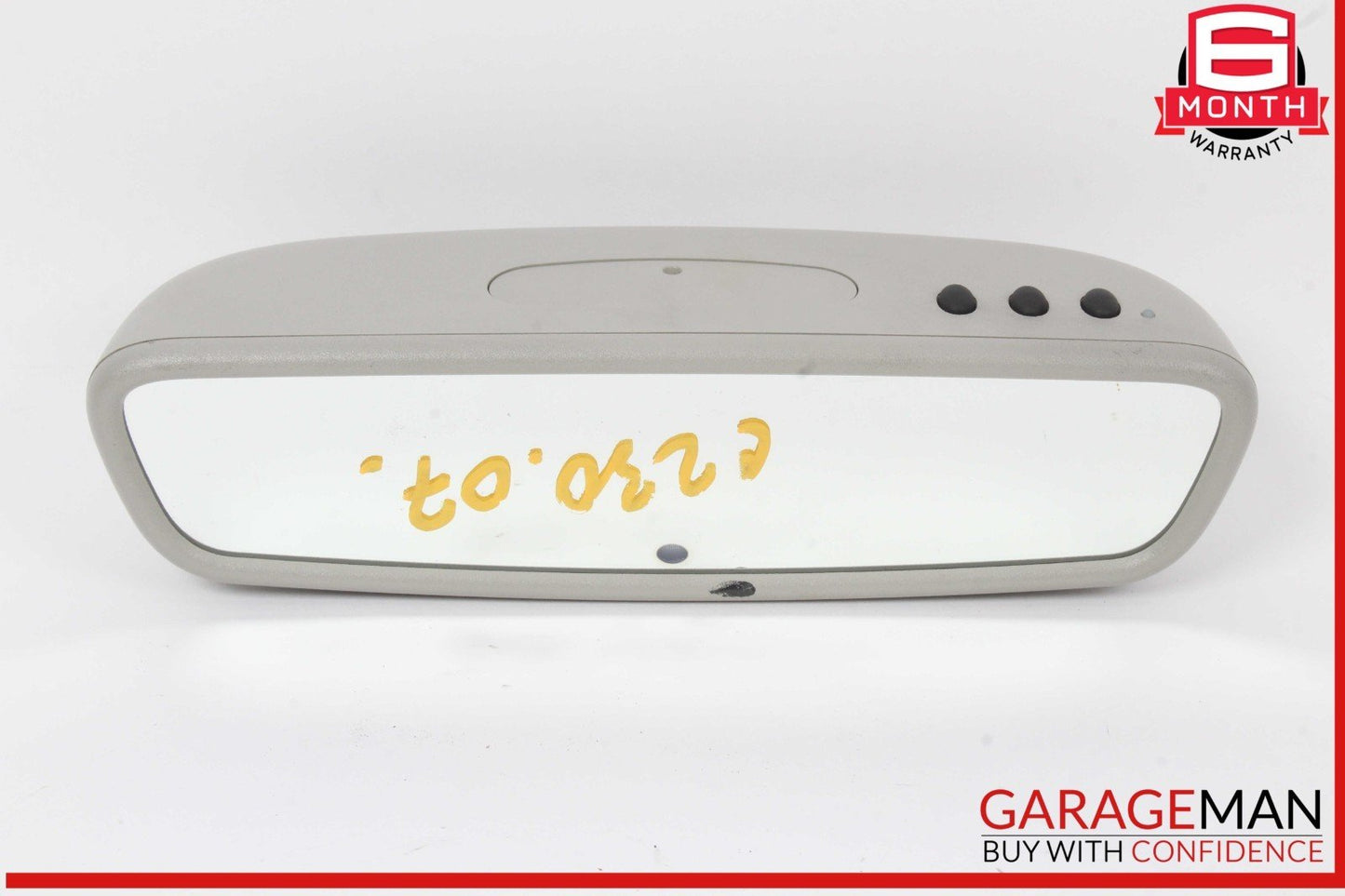 01-07 Mercedes W203 C230 C320 Interior Upper Rear View Mirror Gray OEM