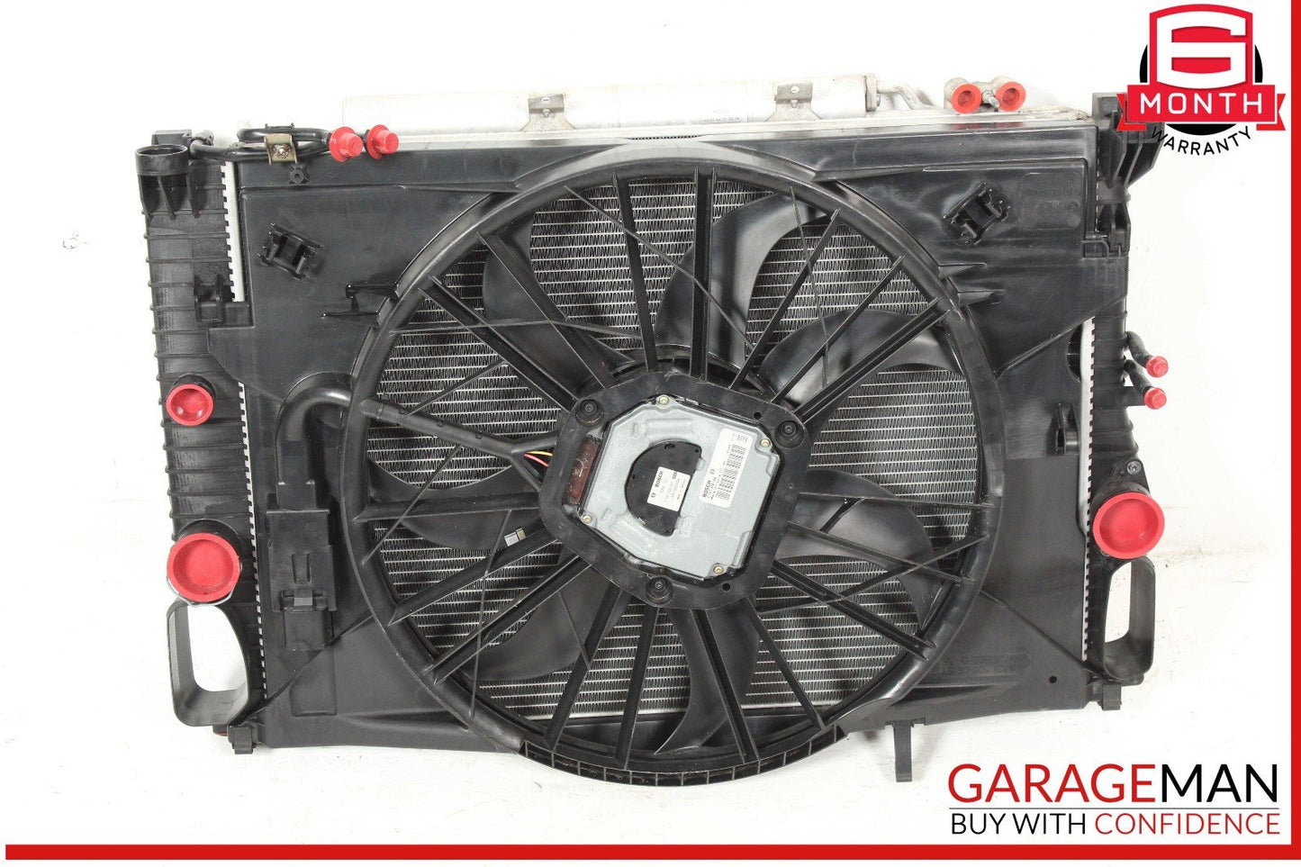 03-06 Mercedes W211 E500 CLS500 Engine Cooling Radiator A/C Air Condenser Assy
