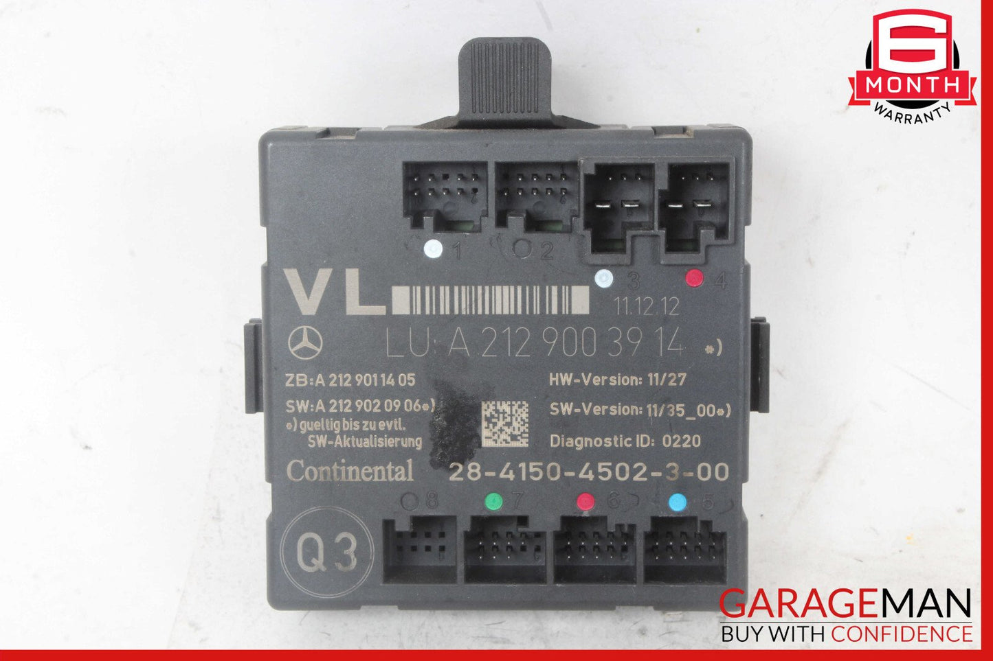 08-18 Mercedes W204 C250 CLS550 E350 Front Left Side Door Control Module Unit