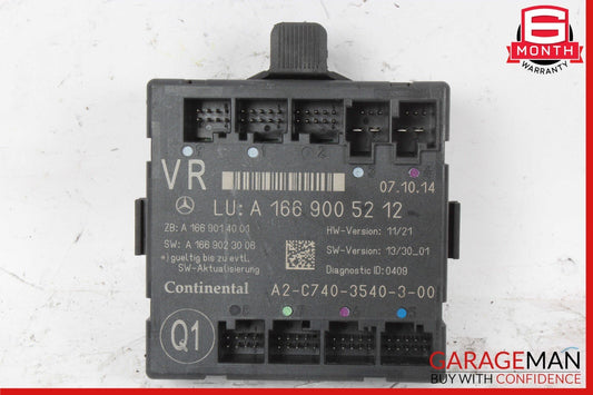 12-19 Mercedes W166 ML400 GL450 GLE350 Front Right Side Door Control Module OEM