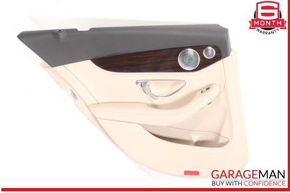 15-21 Mercedes W205 C300 C43 Rear Left Driver Side Interior Door Panel Cover OEM