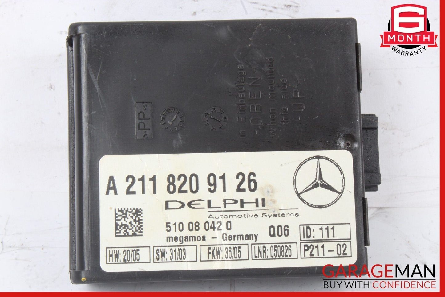 03-12 Mercedes W203 C230 SLK350 Anti Theft Alarm Signal Control Module Unit OEM