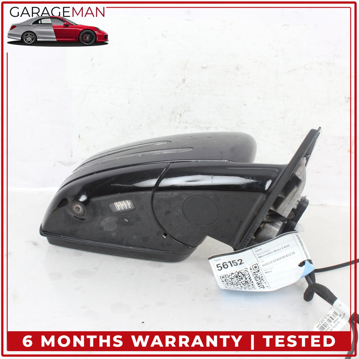 2010-2016 Mercedes W212 E400 Front Right Door Rear View Mirror w/ Camera OEM