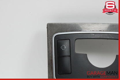 10-13 Mercedes W212 E350 E550 Center Console Switch Trim Bezel Wood OEM