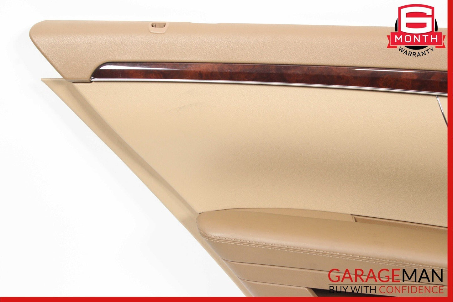 07-09 Mercedes W221 S550 Rear Left Driver Side Interior Door Panel Cover Brown
