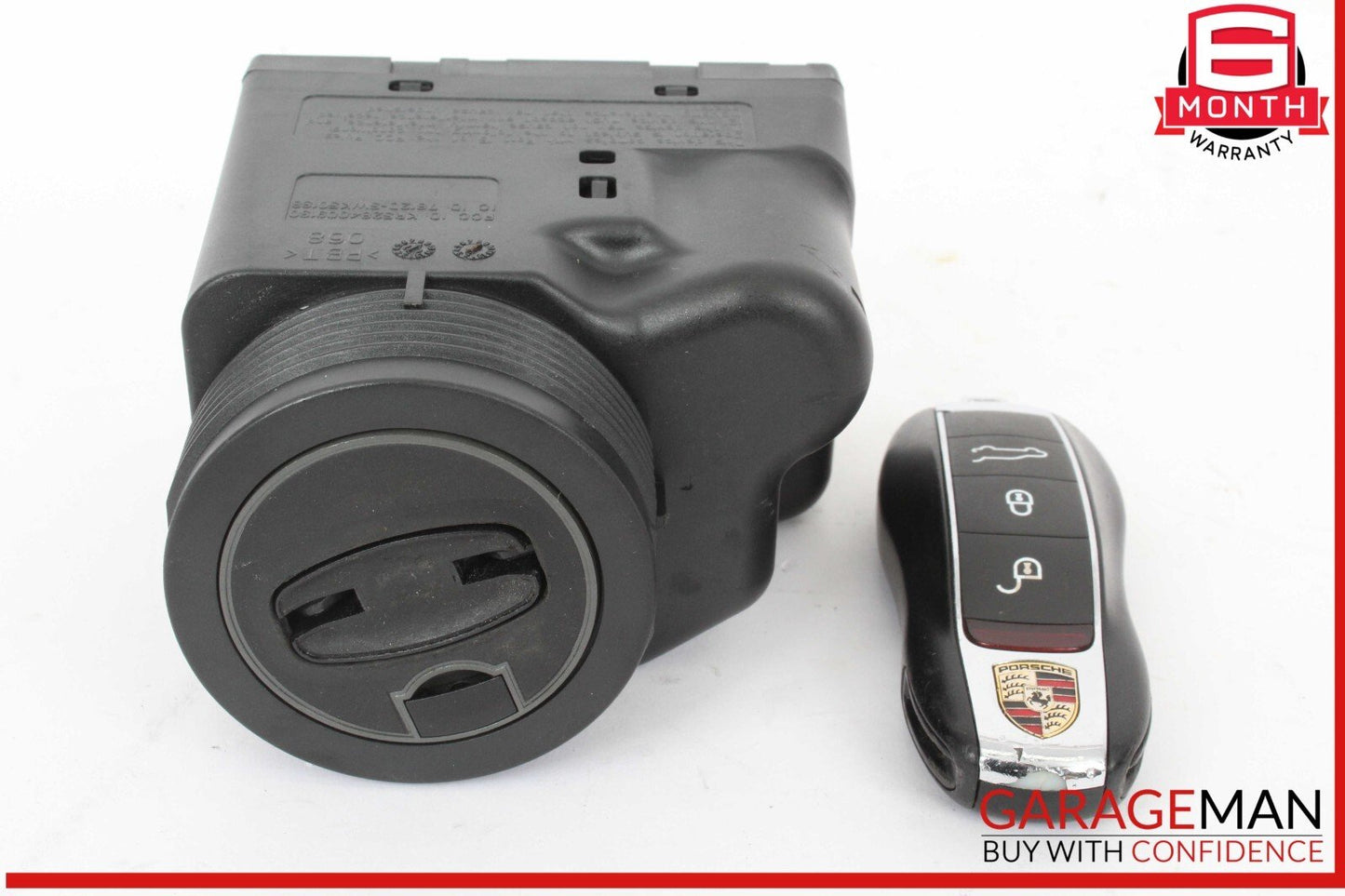 11-18 Porsche Cayenne S 958 Start Ignition Switch Module w/ Key OEM