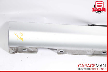 06-09 Mercedes W209 CLK350 CLK550 Base Right Rocker Molding Side Skirt Silver