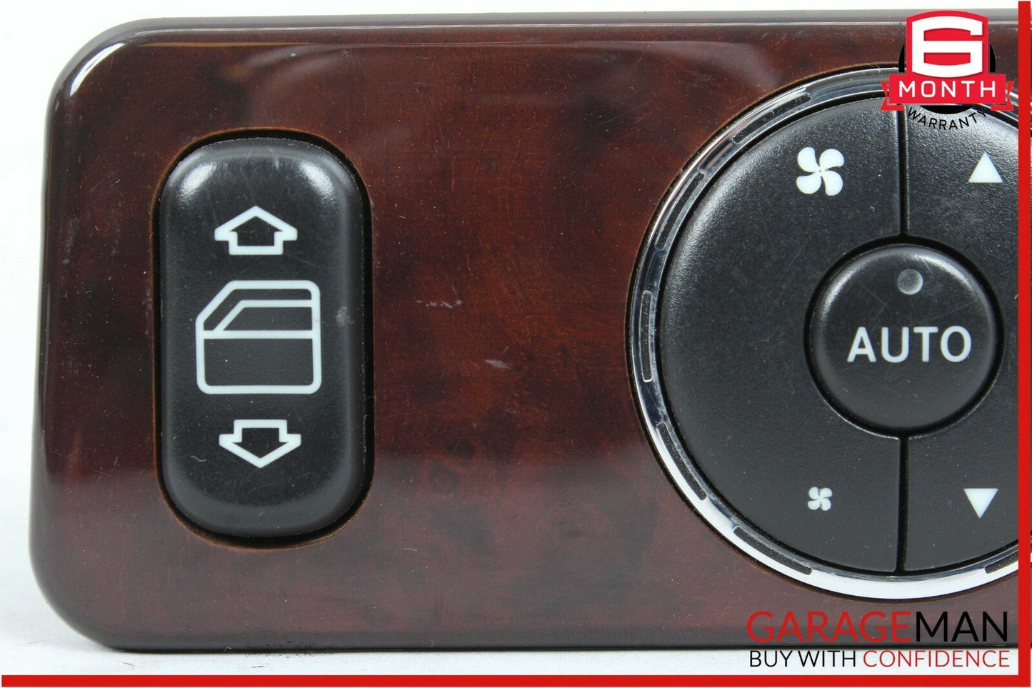 98-05 Mercedes W163 ML320 Rear Power Window Climate Control Switch Module Wood