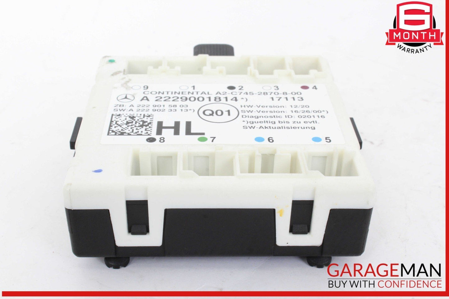 15-20 Mercedes W205 C300 Rear Left Driver Side Door Control Module Unit OEM