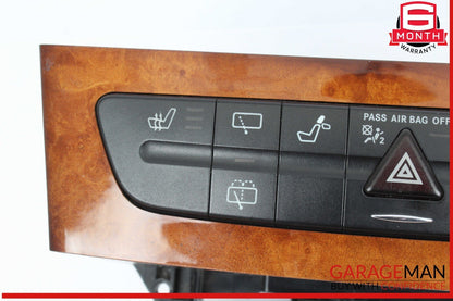 03-09 Mercedes W211 E500 CLS500 Hazard Switch Control Panel 2116800552 OEM
