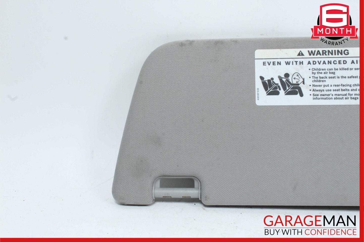 Mercedes W221 S550 Front Right Sun Visor Shade Sunvisor Grey Suede OEM