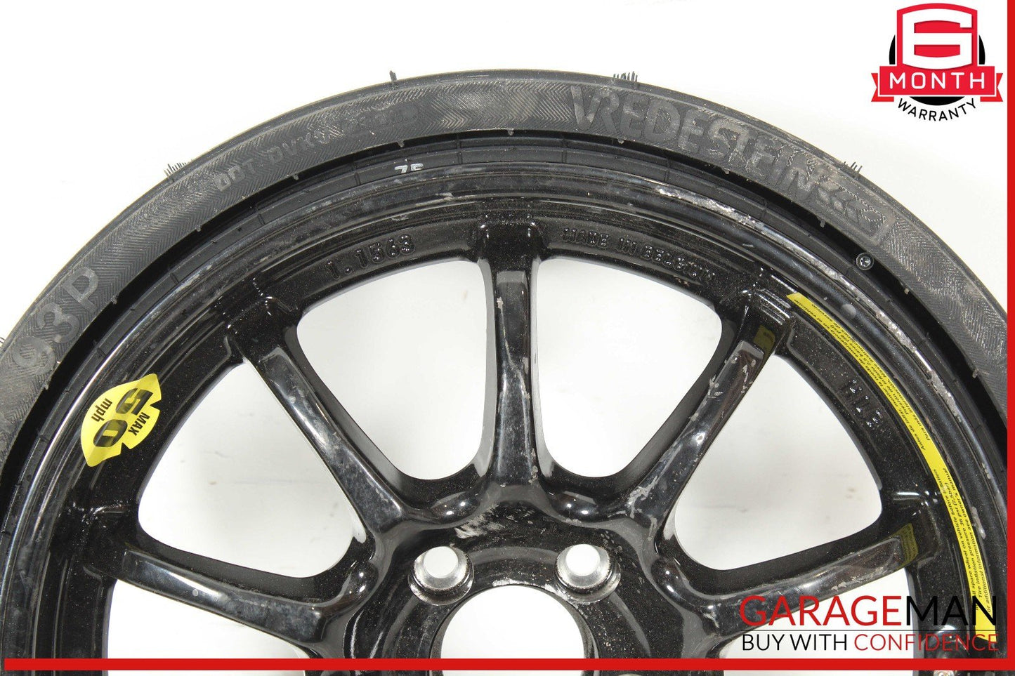 03-12 Mercedes R230 SL500 SL550 Emergency Spare Tire Wheel Donut Rim 17" 17 OEM