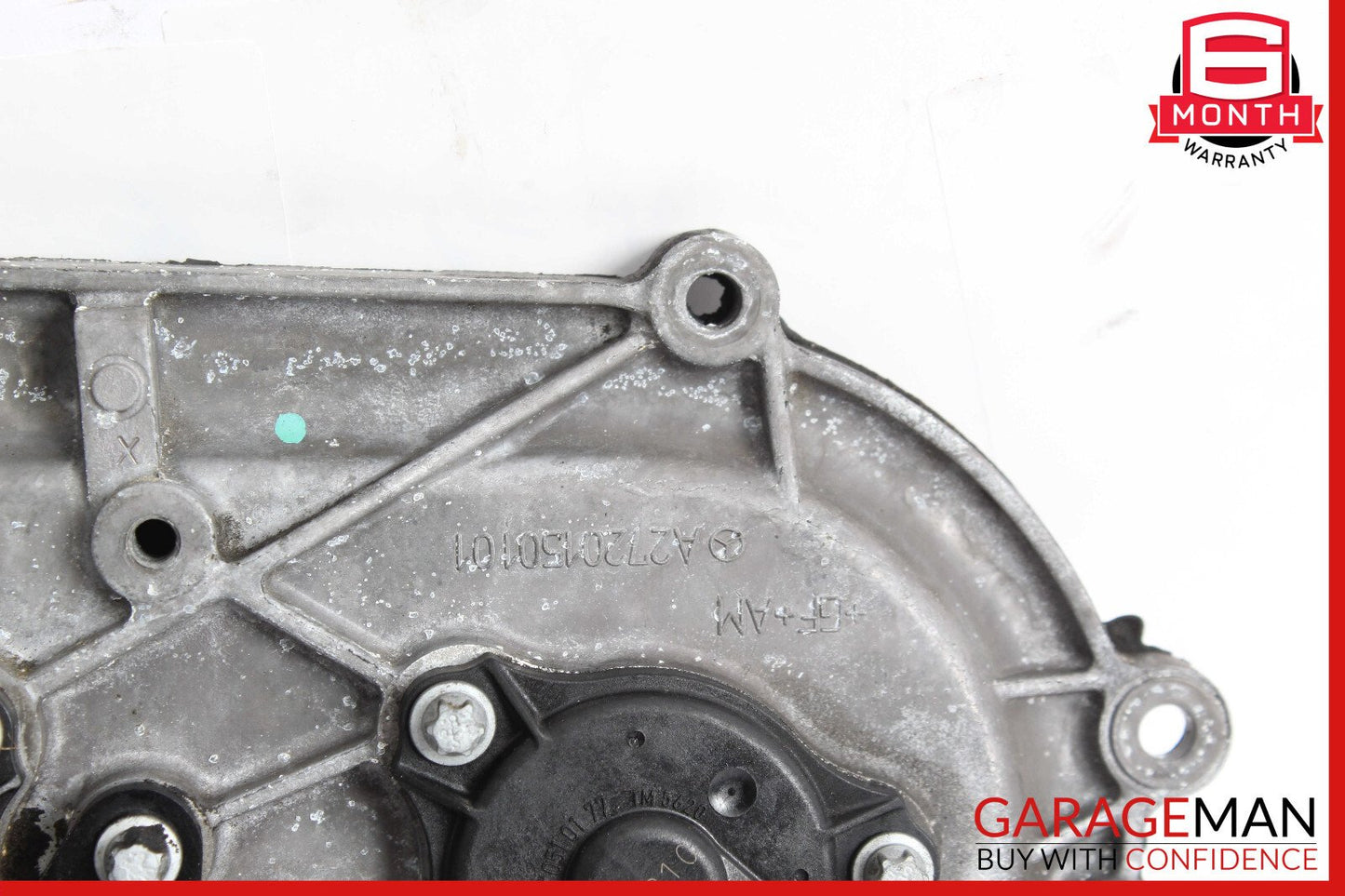 06-13 Mercedes W221 S400 Front Right Engine Timing Chain Cover Plate OEM