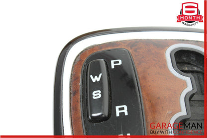 00-06 Mercedes W220 S600 S430 Gear Shifter Bezel Trim Indicator Wood OEM