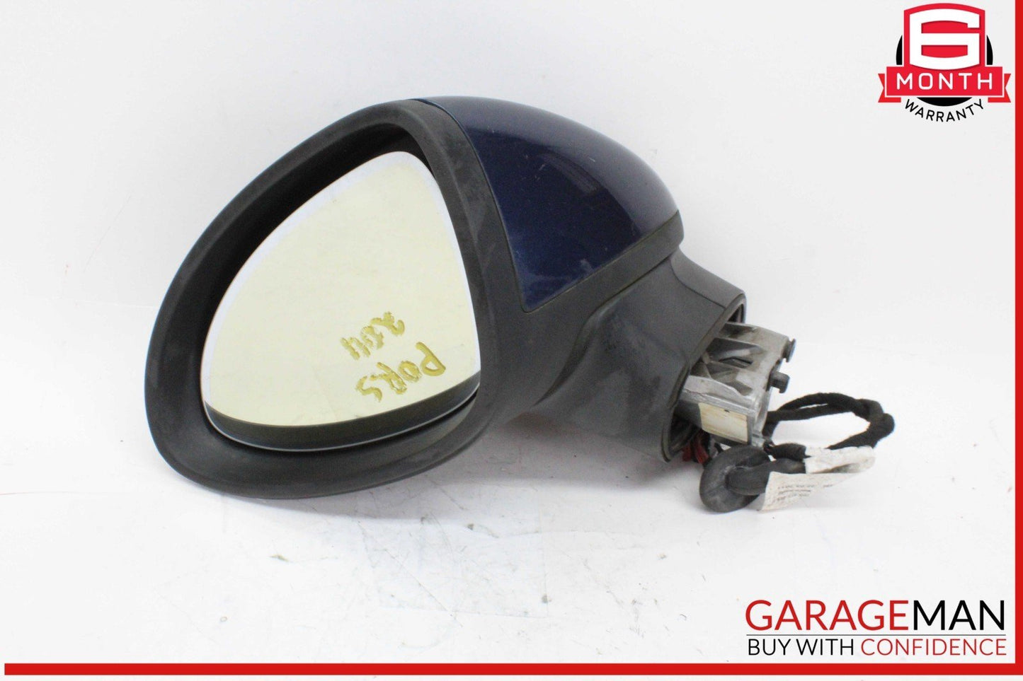 11-14 Porsche Cayenne 958 Front Left Driver Side Door Rear View Mirror Blue OEM