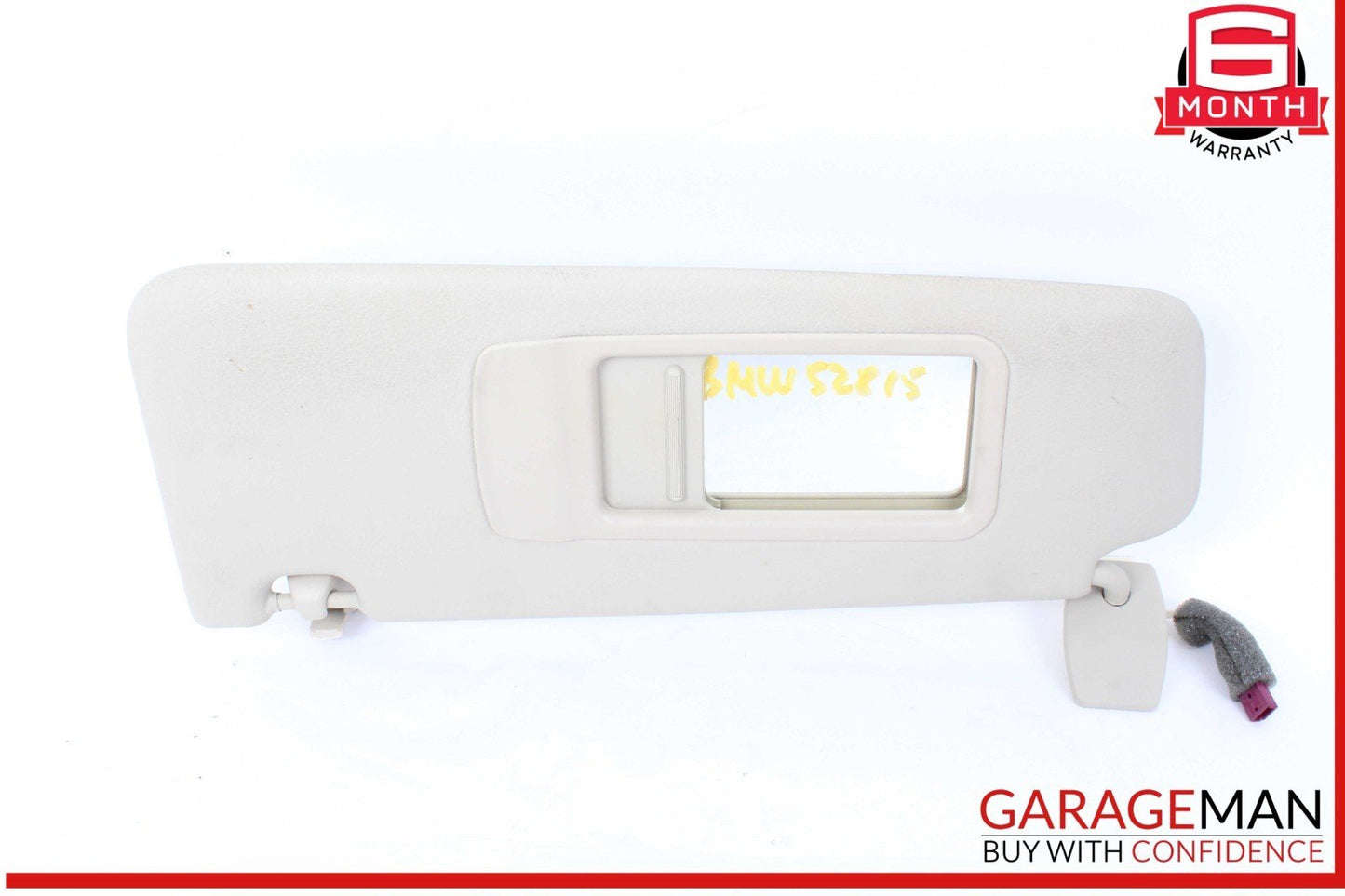 11-16 BMW 528i 535i 550i F10 Front Left Driver Side Sunvisor Sun Visor OEM