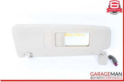 11-16 BMW 528i 535i 550i F10 Front Left Driver Side Sunvisor Sun Visor OEM