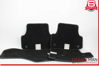 17-20 Audi S3 A3 Front & Rear Floor Mat Carpet Carpets Black Set of 4 OEM