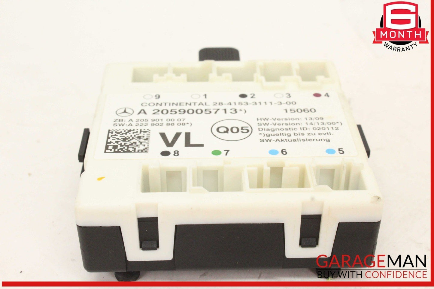 15-18 Mercedes W205 C300 Front Left Driver Side Door Control Module Unit OEM