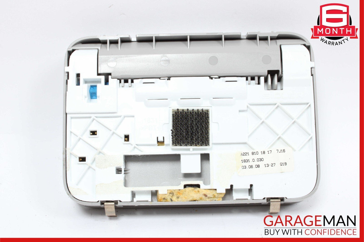 07-13 Mercedes W221 S550 S450 Rear Left / Right Overhead Vanity Mirror Gray OEM