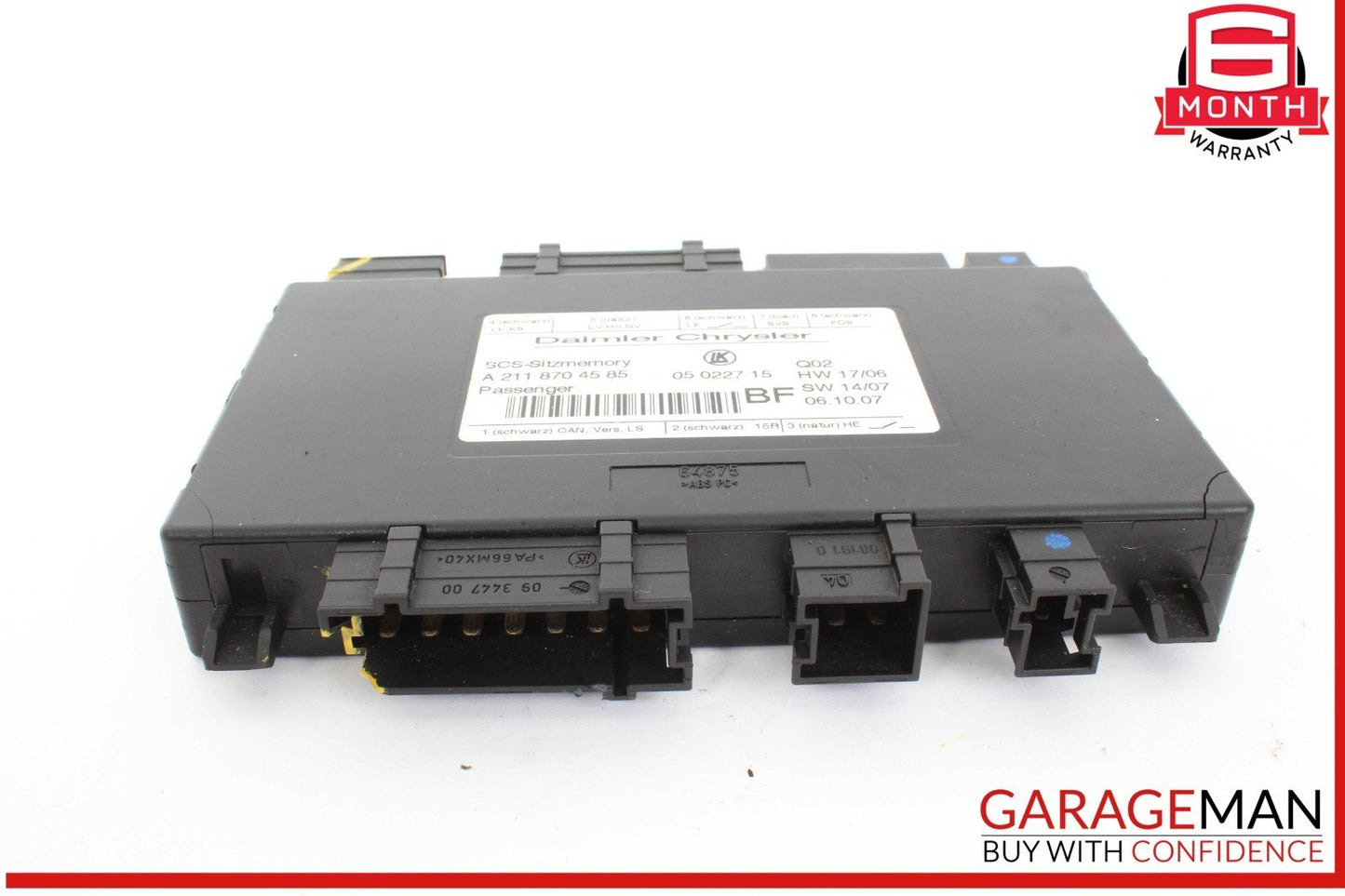 03-12 Mercedes X164 GL550 GL450 ML350 Front Right Seat Control Module OEM