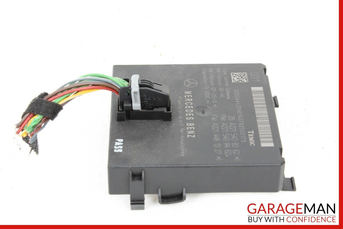 07-09 Mercedes W221 S550 S63 CL550 Central Gateway Control Module 2215408362 OEM