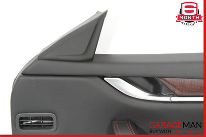 14-22 Maserati Ghibli M157 Front Right Side Interior Door Panel Black OEM