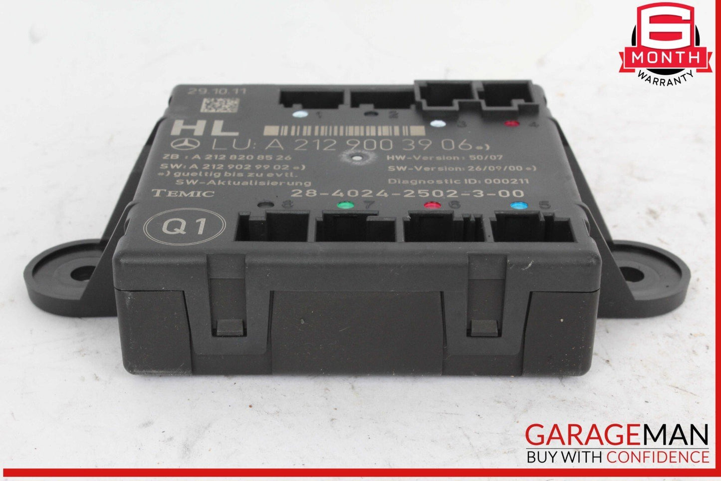 08-18 Mercedes W204 C250 Rear Left Side Door Control Module OEM