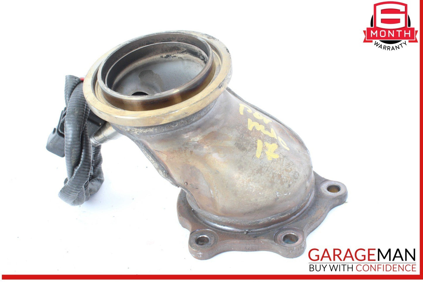 15-18 Porsche Macan 95B Engine Exhaust System Front Right Side Connector Pipe